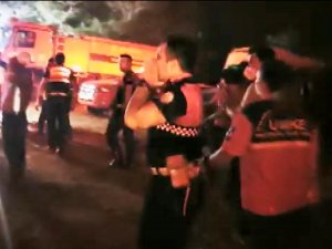 Alevlerin Tehdit Ettiği Bölge Tahliye Edildi