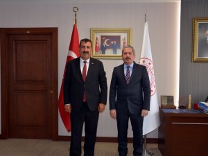 Bakan Yardımcısı Gürcan, Tüdki̇yeb Başkanı Çelik’i Kabul Etti