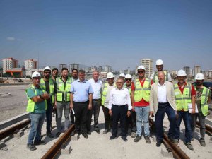 Başkan Büyükkılıç, Talas Raylı Sistem Hattı’nı Denetledi