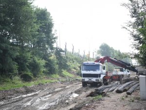 Alikahya Stadyum Bağlantı Yolunda Çalışmalar Sürüyor