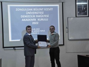 Denizcilik Fakültesi Akademik Personeline Teşekkür Belgesi