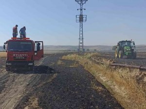 Keysun Ovasında Ekinler Yandı
