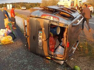 Kastamonu’da Hafif Ticari Araç Devrildi: 5 Yaralı