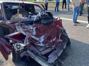 Hurdaya Dönen Araçtan Sağ Çıktı