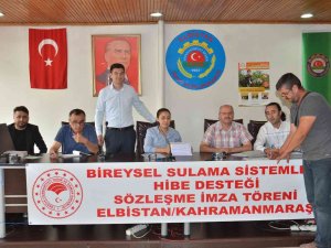 Elbistan’da 4,6 Milyon Liralık Hibenin Sözleşmeleri İmzalandı