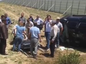 İ̇ran Plakalı Otomobil Takla Attı: 3 Yaralı
