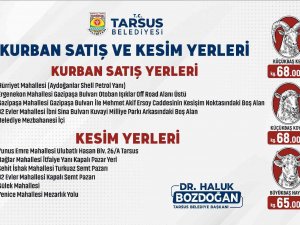 Tarsus’ta Kurbanlık Fiyatları İle Satış Ve Kesim Yerleri Belirlendi