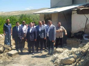 Yılmaz’dan Ahırı Yanan Vatandaşa Zararı Karşılama Sözü