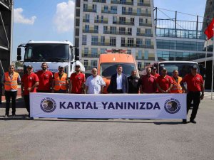 Kartal Belediyesi Sivil Savunma Uzmanlığı Ekipleri, Marmaris Yangını İçin Yola Çıktı