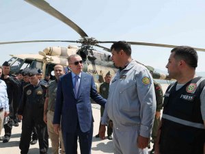 Cumhurbaşkanı Recep Tayyip Erdoğan, İ̇çişleri Bakanı Süleyman Soylu, Tarım Ve Orman Bakanı Vahit Kirişci Ve Diğer İlgililerden Marmaris’te Devam Eden Orman Yangınına İlişkin Bilgi Aldı.