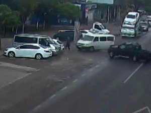 Gaziantep’te Trafik Kazaları Kamerada