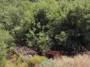 Manisa’da Devrilen Traktörün Altında Kalan Çiftçi Öldü