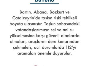 Afad, Taşkın Tehlikesine Karşı İl Ve İlçeleri Uyardı