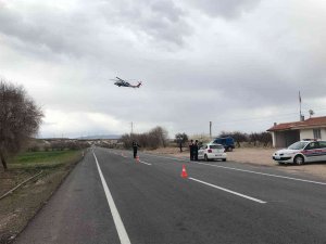 Nevşehir’de Helikopterle Trafik Denetimi Yapıldı