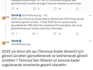 Ösym’den Sınav Görevlilerinin Ücretlerinde Güncelleme Açıklaması