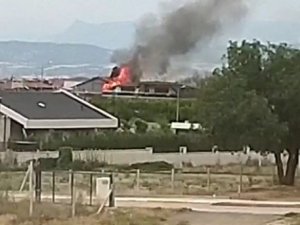 Yanan Eve İlk Müdahaleyi Bölgede Görevli Sulama Ekibi Yaptı