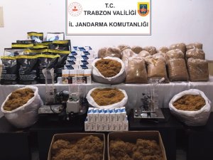 Jandarmadan Kaçak Sigara İmalathanesine Baskın