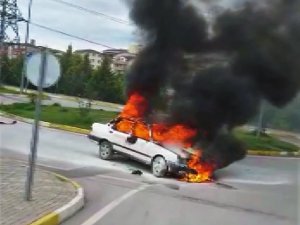 Marmaris Yangınını Söndürmeye Gitmişti, Kendi Aracı Alev Alev Yandı