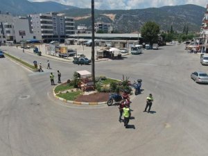 Antalya’da Dron Destekli Motosiklet Denetimi