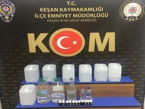 Baskında Litrelerce Etil Alkol Ele Geçirildi