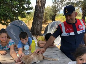 İ̇zcilik Kampında Jandarma Tarafından Temiz Çevre Ve Doğa Etkinliği