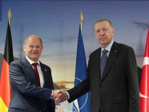 Cumhurbaşkanı Erdoğan, Almanya Başbakanı Scholz İle Görüştü