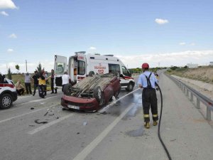 Karaman’da 2 Otomobil Çarpıştı: 4 Yaralı