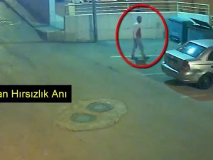 Otomobilden Cep Telefonu Çalan Şüpheli Önce Kameraya Sonra Polise Yakalandı