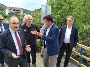 Vali Tutulmaz Selden Zarar Gören Bölgelerde İnceleme Yaptı