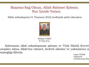 Şehit Ateşi Bursa’ya Düştü