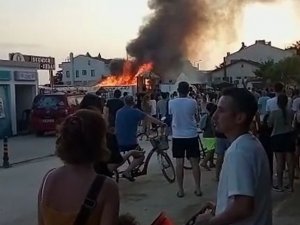 Erikli’de Korkutan Yangın