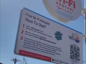 Van Büyükşehir Fidanlık Parkı’na Ücretsiz Wi̇-fi̇ Noktaları Kurdu