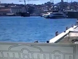 İ̇stanbul Boğazı’ndaki Vapur Kazası Kamerada