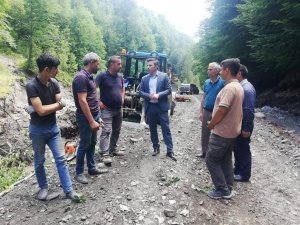 Kaymakam Bütün, Selden Etkilenen Köylerde İncelemelerde Bulundu