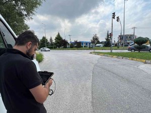 Kırmızı Işıkta Geçenler Drona Yakalandı