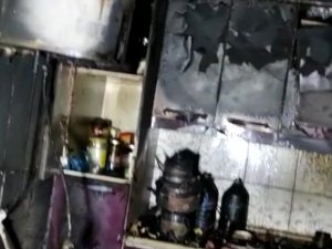 Yüksekova’da Şofbenin Patlaması Sonucu Ev Küle Döndü