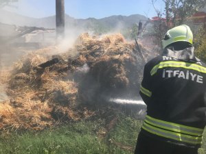 Ortaca’da Saman Balyaları Yandı