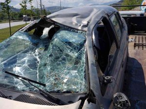 Samsun’da Otomobil Takla Attı: 2 Yaralı