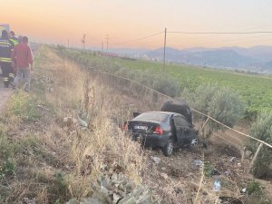 Şarampole Düşen Araçtaki İki Kişi Yaralandı