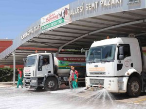Karaköprü’de Kurban Kesim Yerleri Temizlendi