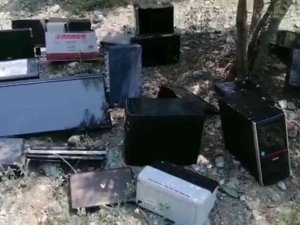 Okuldan Çalınan Elektronik Eşyalar Okul Bahçesinin Yanında Bulundu
