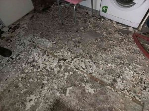 Evin Mutfağında Çıkan Yangın Panikletti