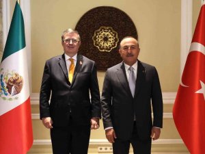 Bakan Çavuşoğlu, Meksikalı Mevkidaşı Ebrard İle Görüştü