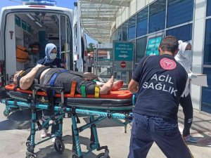 Balkondan Düşen Kadın Yaralandı