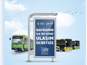 Bursa’da Bayramda Ulaşım İlk İki Gün Ücretsiz