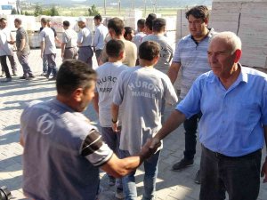 Hürok Mermer’de Bayramlaşma Coşkusu