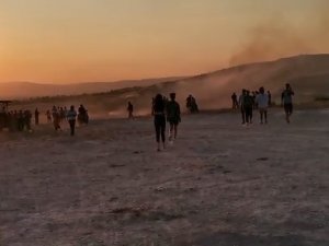 Pamukkale’de Anız Yangını