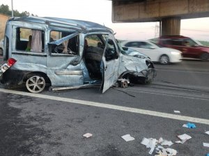 Kuzey Marmara Otoyolunda Defalarca Takla Attı: 4 Yaralı
