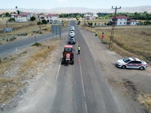 Elazığ’da Dron Destekli Trafik Denetimi