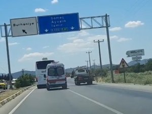 Ambulansa Yol Vermeyen Otobüs Kilometrelerce Yoluna Devam Etti